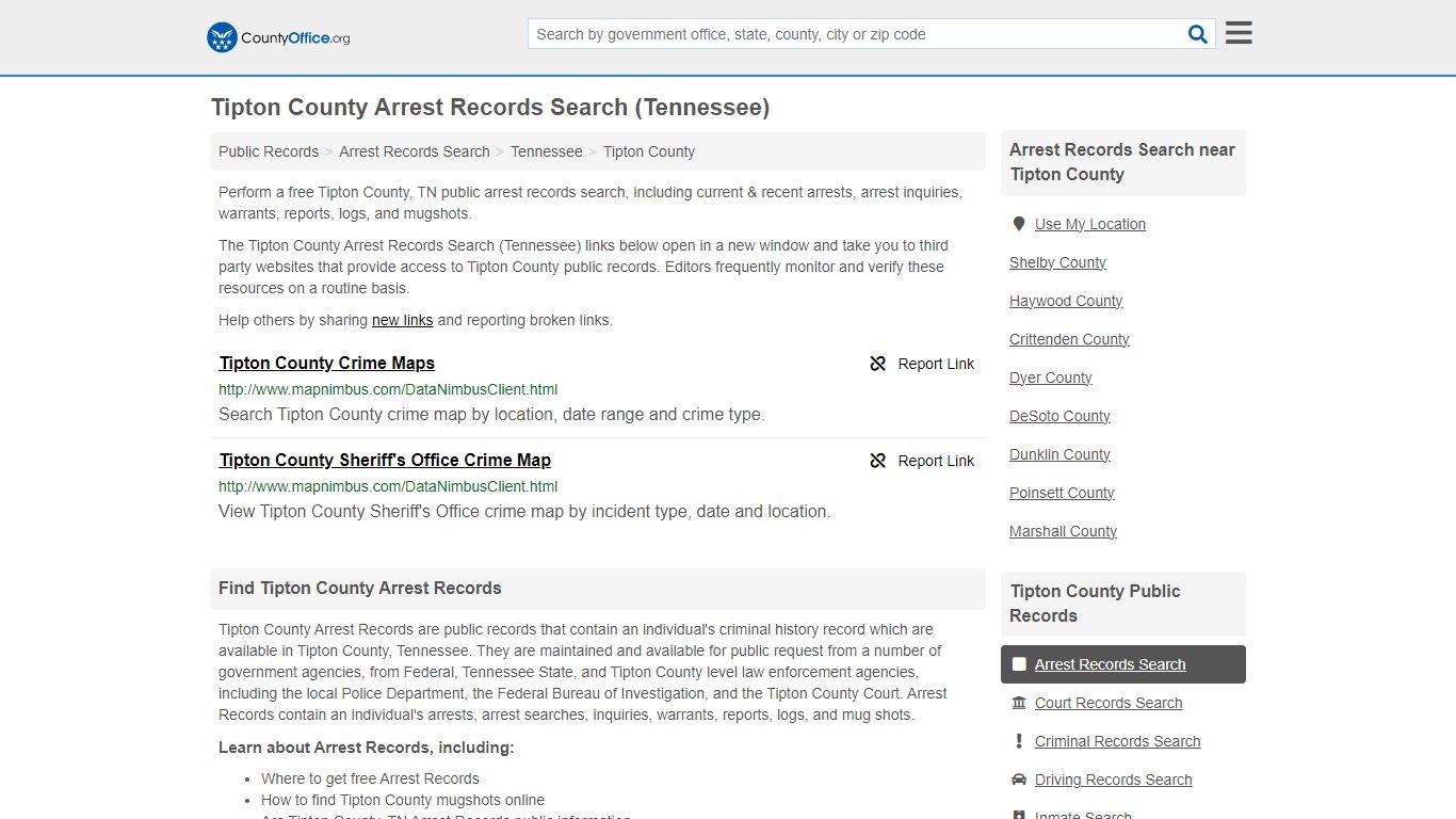 Arrest Records Search - Tipton County, TN (Arrests & Mugshots)